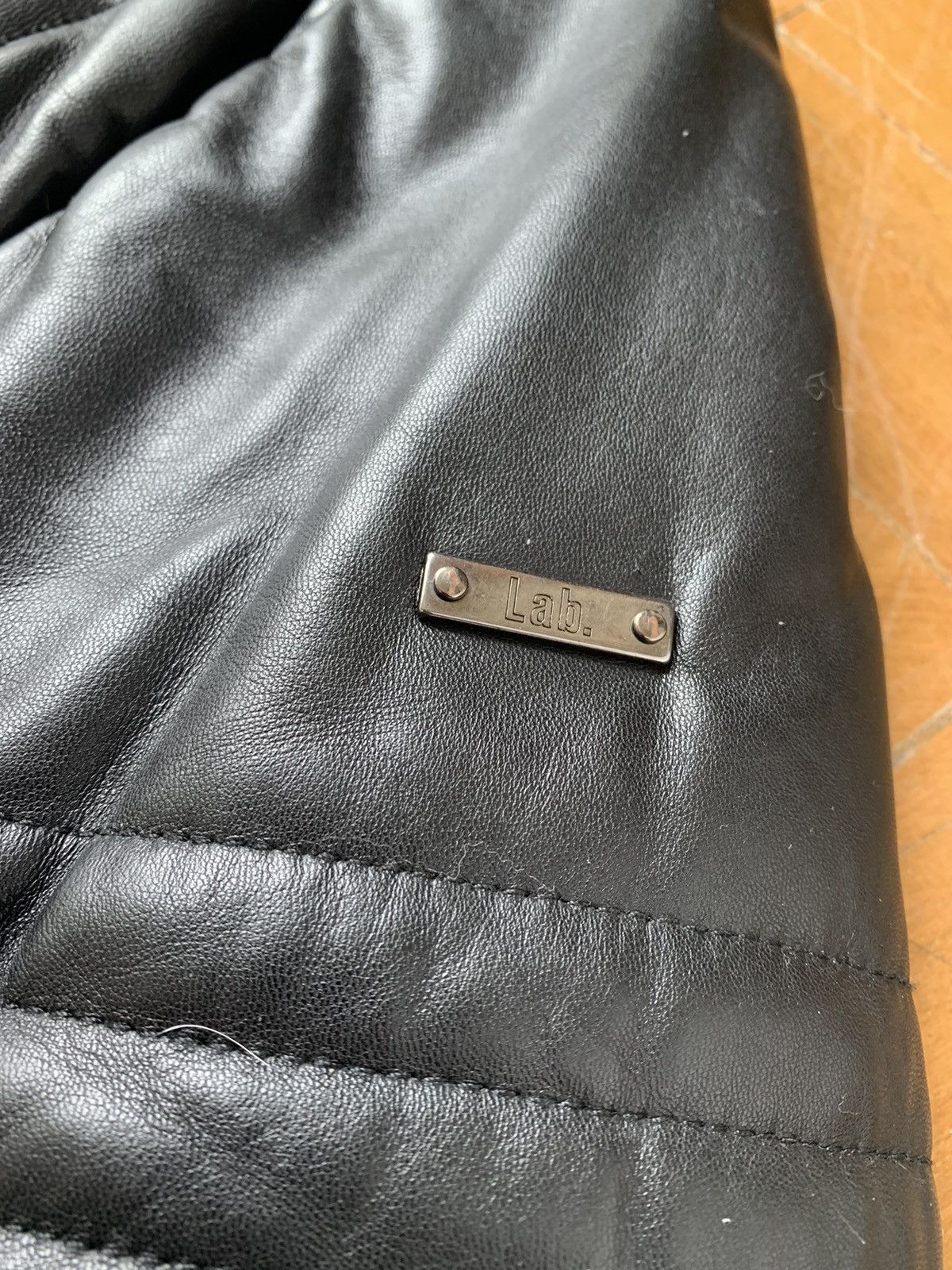 Pal Zileri $4000 calfskin puffer jacket with detachable foxfur collar Size US M / EU 48-50 / 2 - 11 Thumbnail