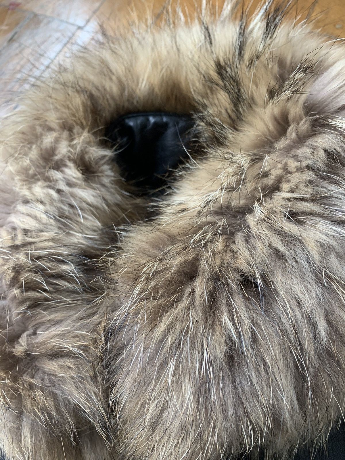 Pal Zileri $4000 calfskin puffer jacket with detachable foxfur collar Size US M / EU 48-50 / 2 - 5 Thumbnail