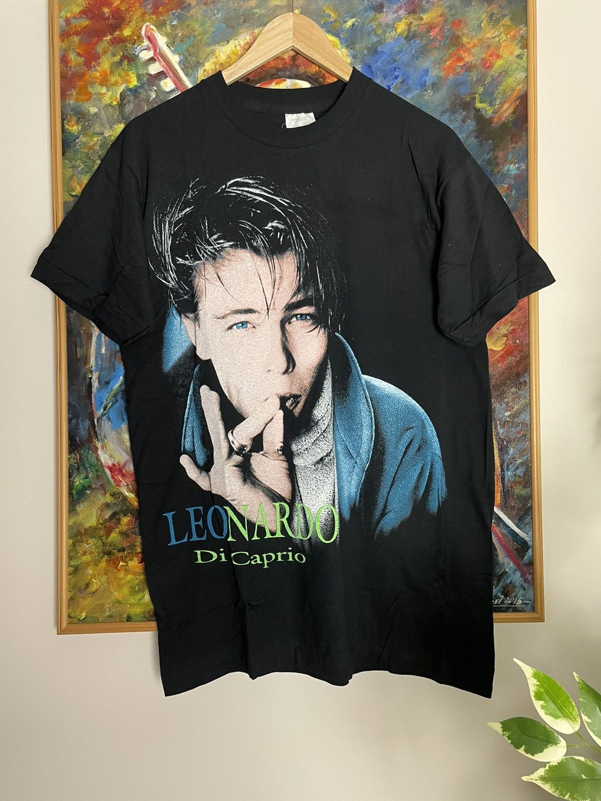 Rap Tees × Vintage Vintage 90s Leonardo Dicaprio Leo Movie Rap Tee Rare Hype Size US M / EU 48-50 / 2 - 1 Thumbnail