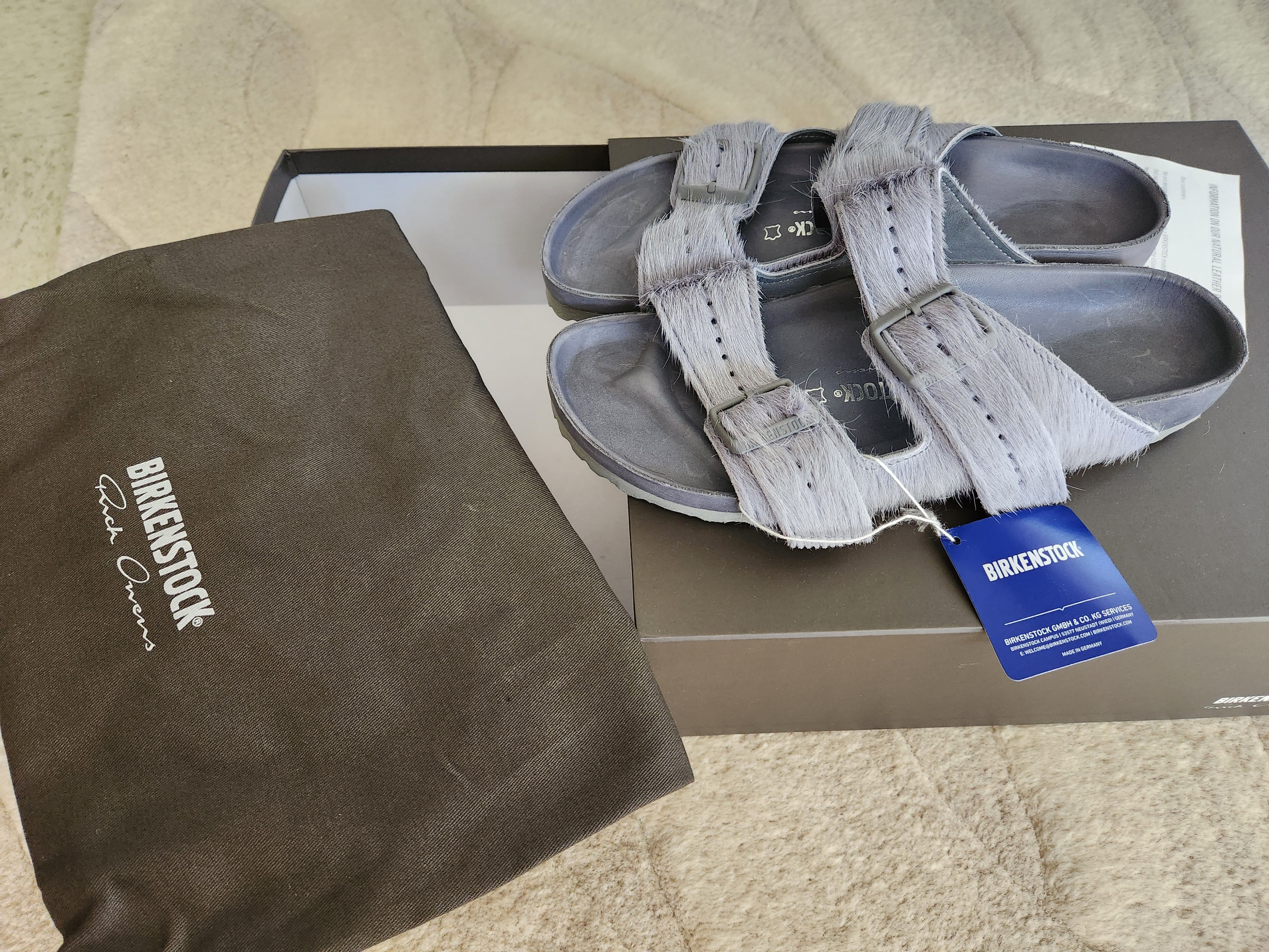 Rick Owens Birkenstock Arizona サンダル　グレー