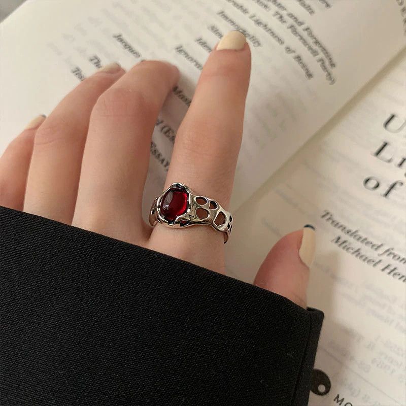 Jewelry New Irregular Oval Crystal Zircon Ring Size ONE SIZE - 2 Thumbnail