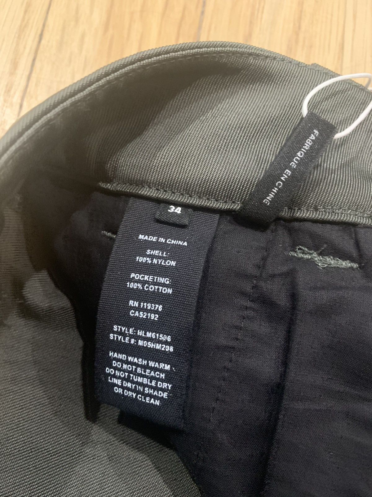 Designer Helmut Lang Flight Twill Zipper Pants Size US 34 / EU 50 - 4 Thumbnail