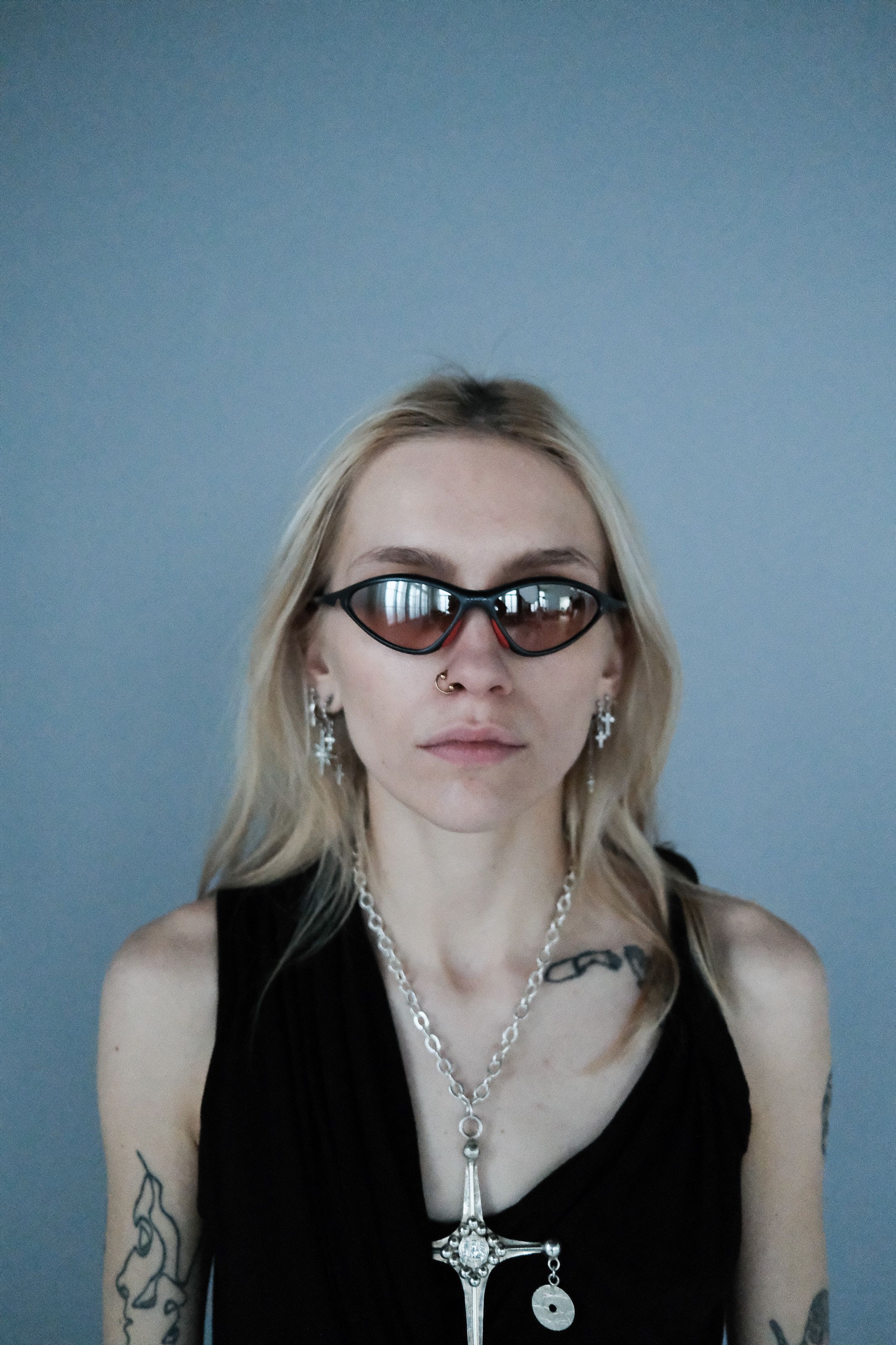 RLX Ralph Lauren × Ralph Lauren Ralph Lauren RLX Polo Sport '90s Black/Red Lens Sunglasses Size ONE SIZE - 1 Thumbnail