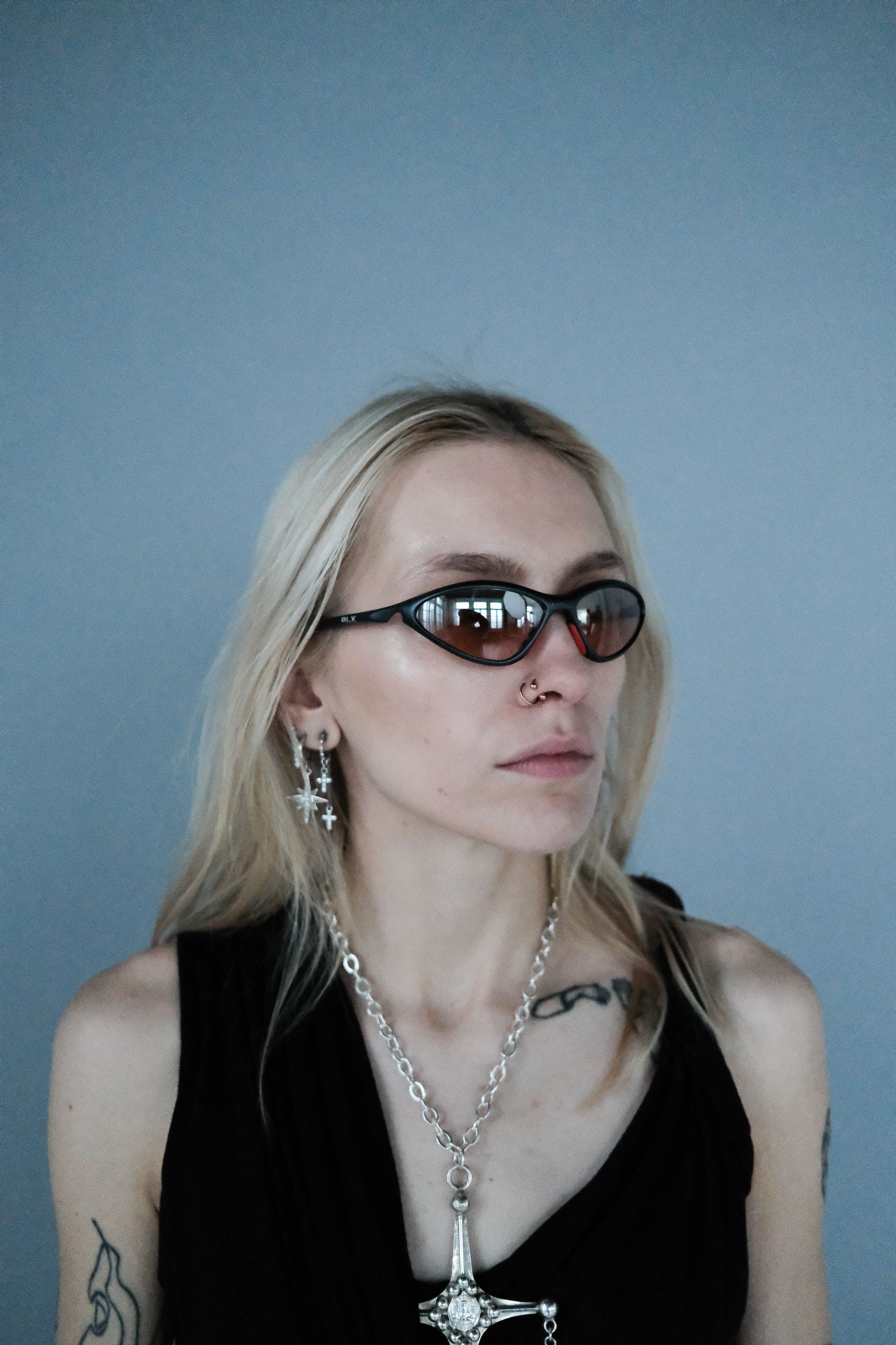 RLX Ralph Lauren × Ralph Lauren Ralph Lauren RLX Polo Sport '90s Black/Red Lens Sunglasses Size ONE SIZE - 2 Thumbnail