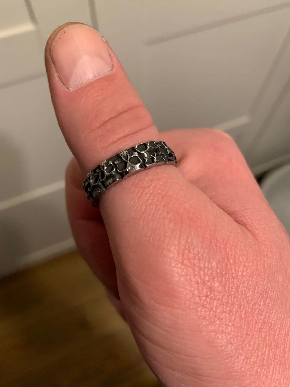 Jewelry Skull Biker Punk Rock Rings Size ONE SIZE - 3 Thumbnail
