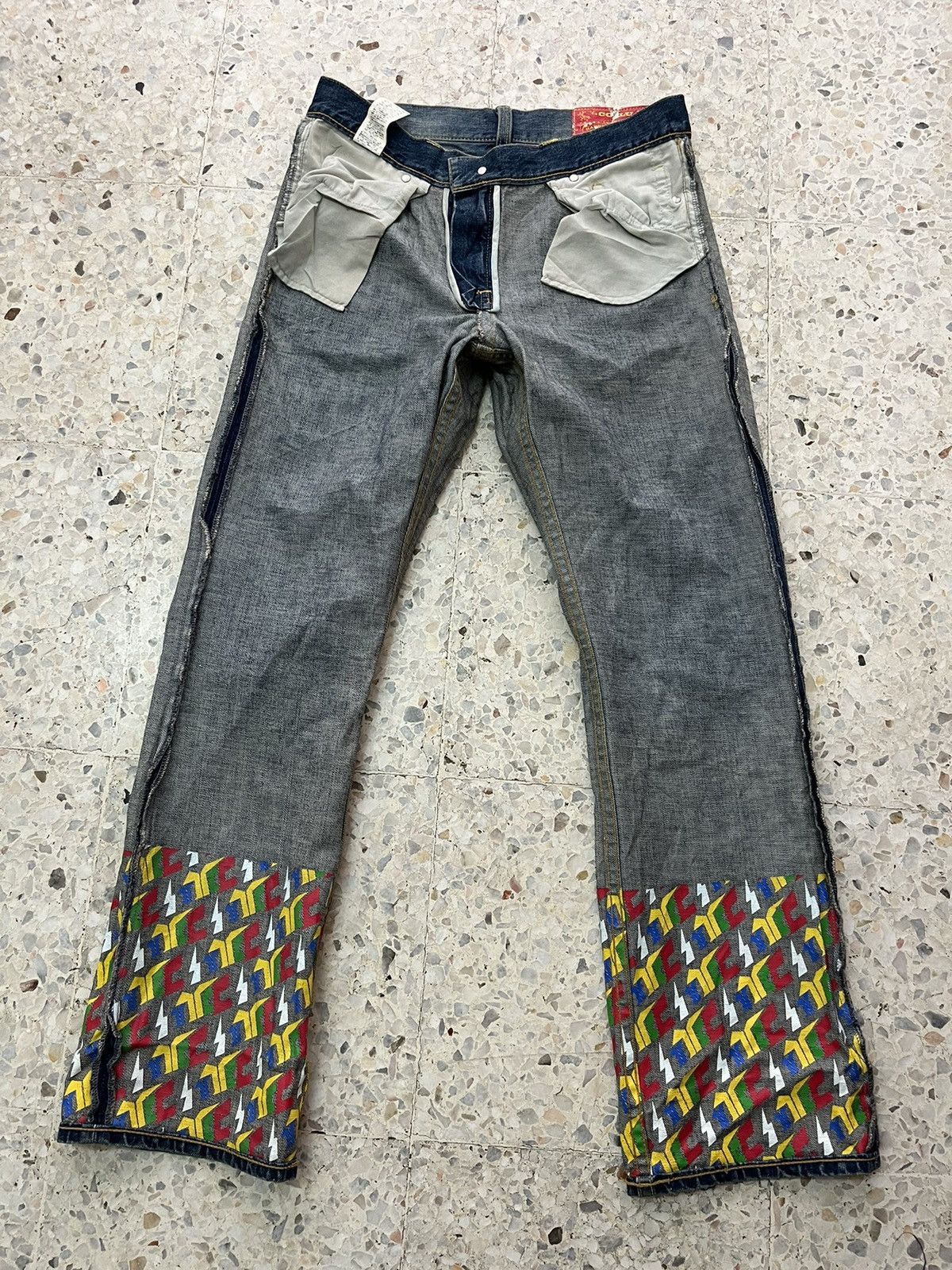 If Six Was Nine Japanese brand Vintage Co&Lu distressed denim Size US 33 - 11 Thumbnail