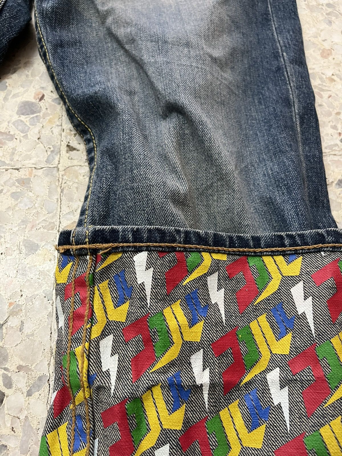 If Six Was Nine Japanese brand Vintage Co&Lu distressed denim Size US 33 - 7 Thumbnail