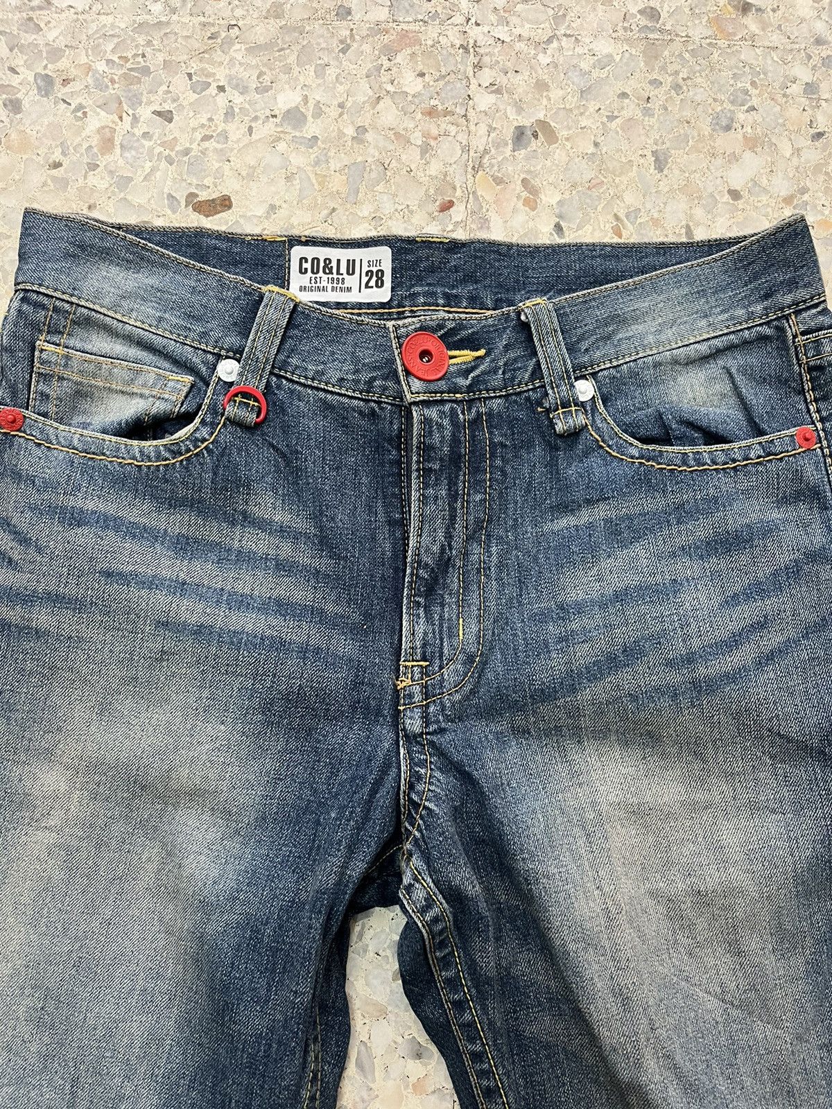If Six Was Nine Japanese brand Vintage Co&Lu distressed denim Size US 33 - 4 Thumbnail