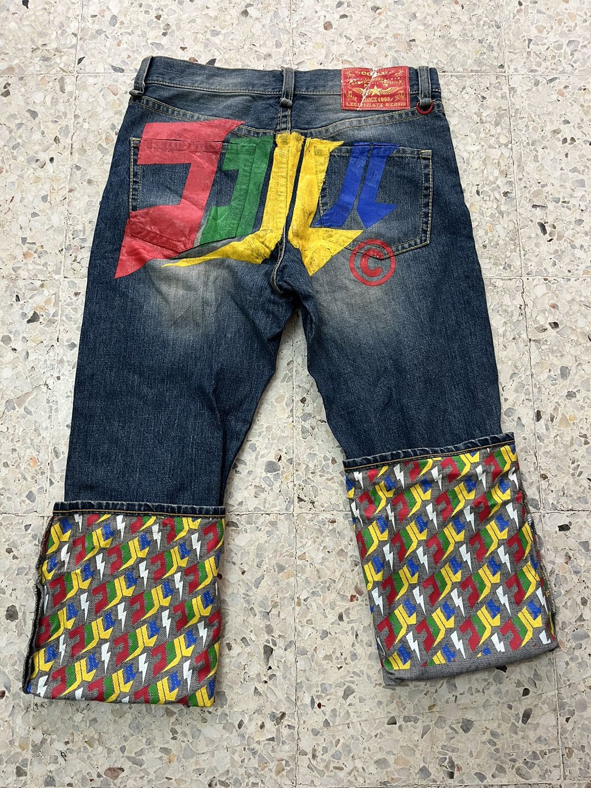 If Six Was Nine Japanese brand Vintage Co&Lu distressed denim Size US 33 - 1 Thumbnail