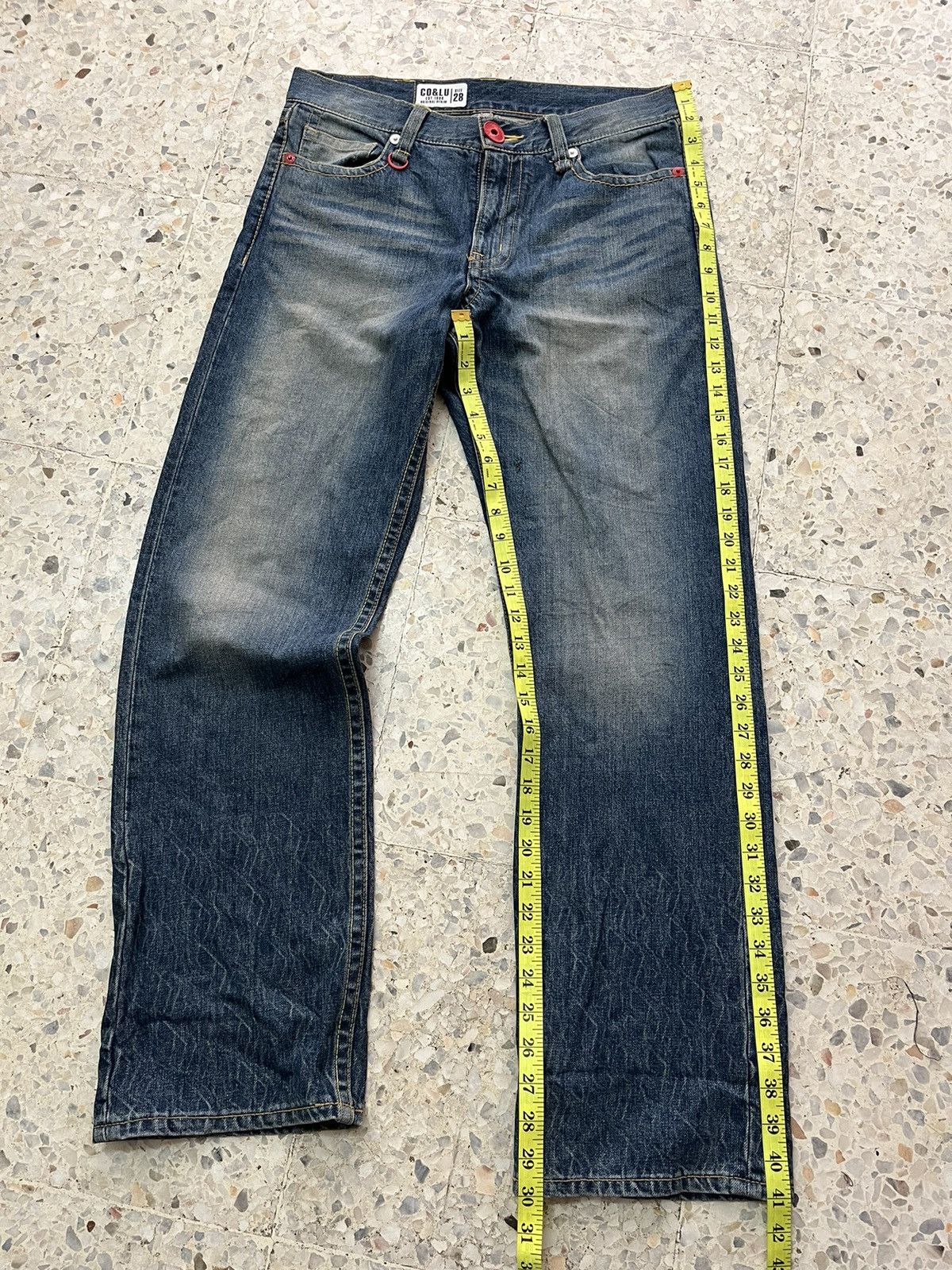 If Six Was Nine Japanese brand Vintage Co&Lu distressed denim Size US 33 - 13 Thumbnail