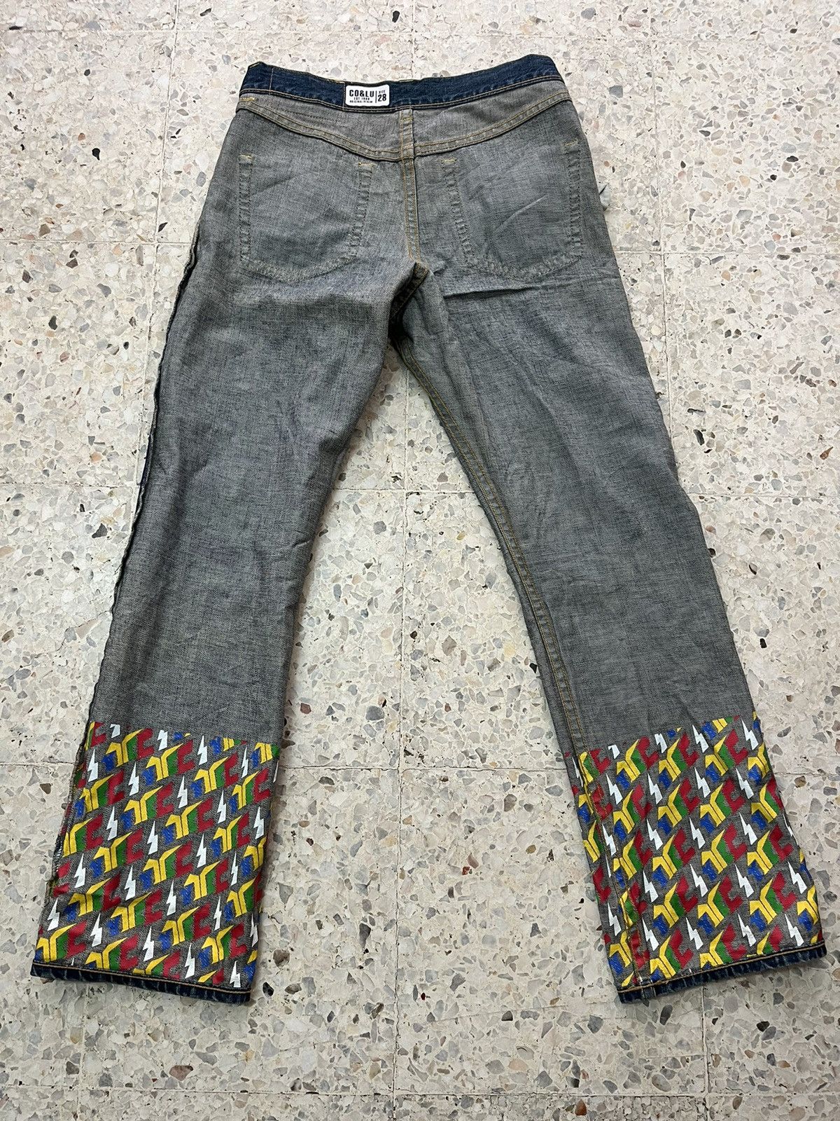 If Six Was Nine Japanese brand Vintage Co&Lu distressed denim Size US 33 - 10 Thumbnail