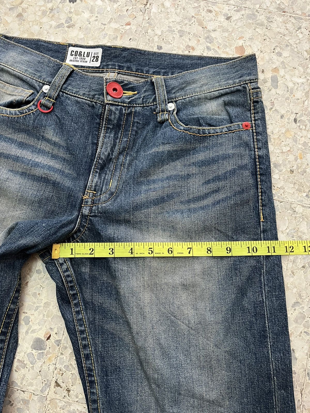 If Six Was Nine Japanese brand Vintage Co&Lu distressed denim Size US 33 - 15 Thumbnail