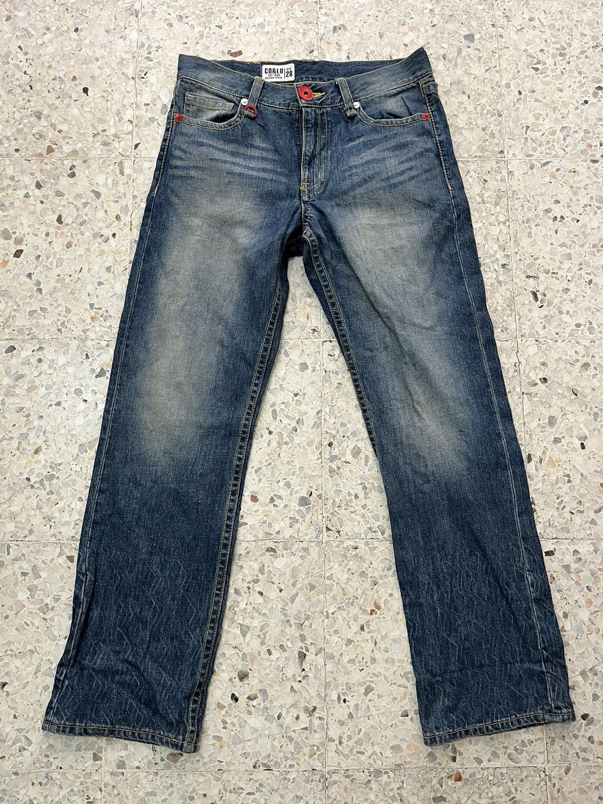 If Six Was Nine Japanese brand Vintage Co&Lu distressed denim Size US 33 - 5 Thumbnail