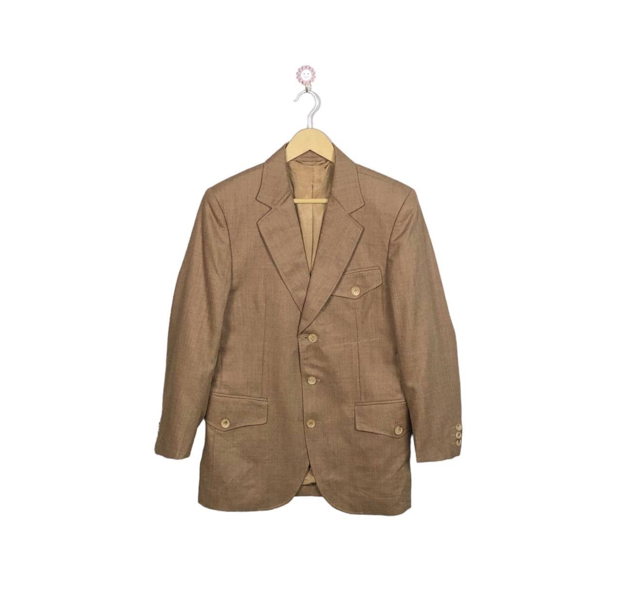 Burberry Burberry Made in Italy Blazer 48 - Brown Vintage Wool Jacket Size 48R - 1 Thumbnail