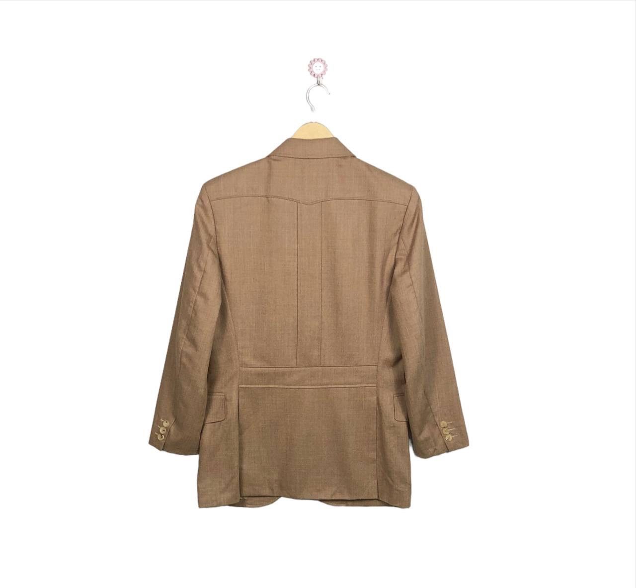 Burberry Burberry Made in Italy Blazer 48 - Brown Vintage Wool Jacket Size 48R - 2 Thumbnail