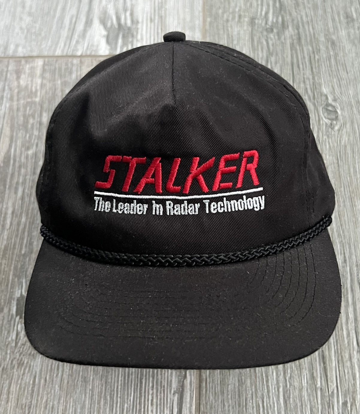 Vintage 1992 Stalker Radar Technology Vintage Black Embroidered Hat Size ONE SIZE - 2 Thumbnail