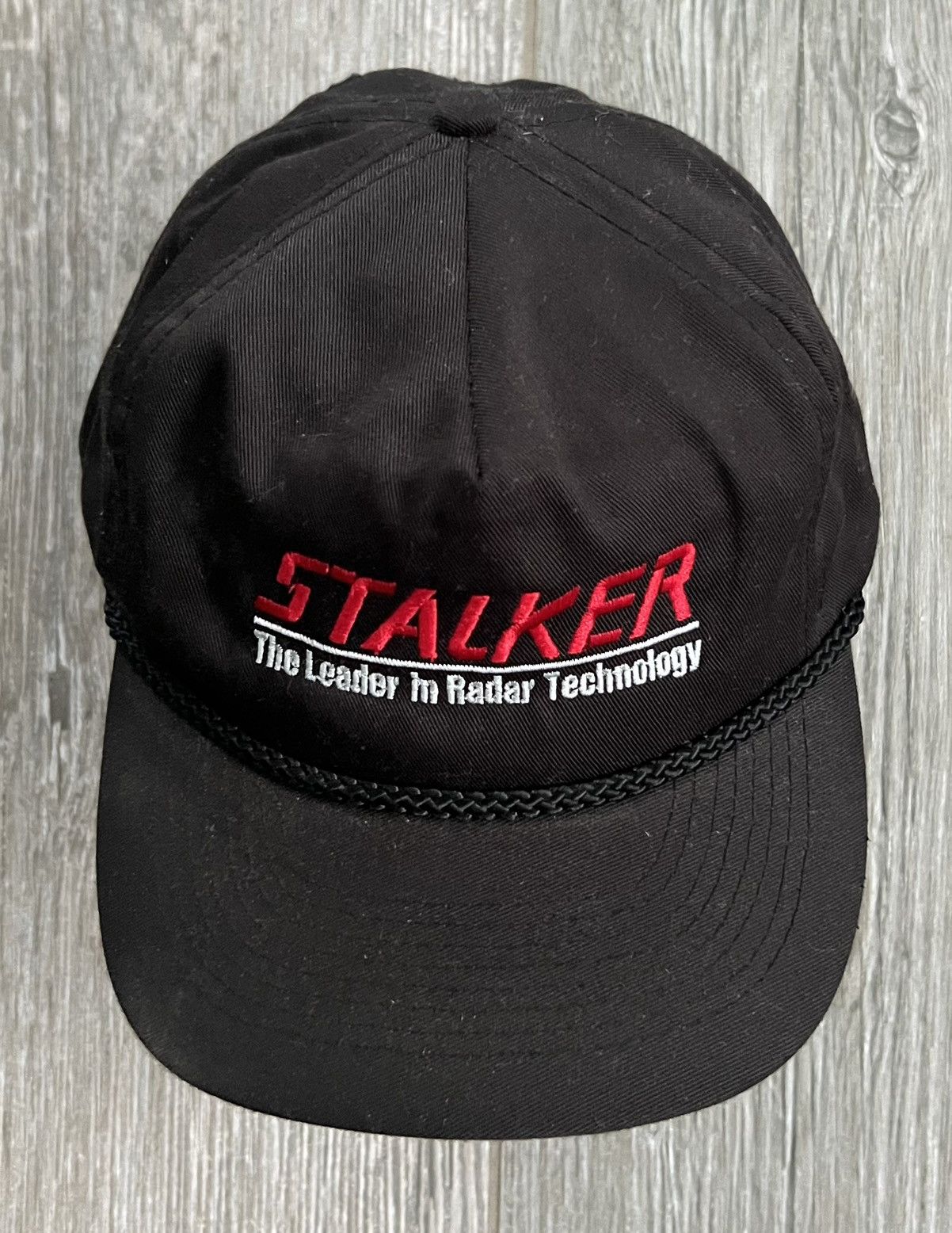 Vintage 1992 Stalker Radar Technology Vintage Black Embroidered Hat Size ONE SIZE - 3 Thumbnail