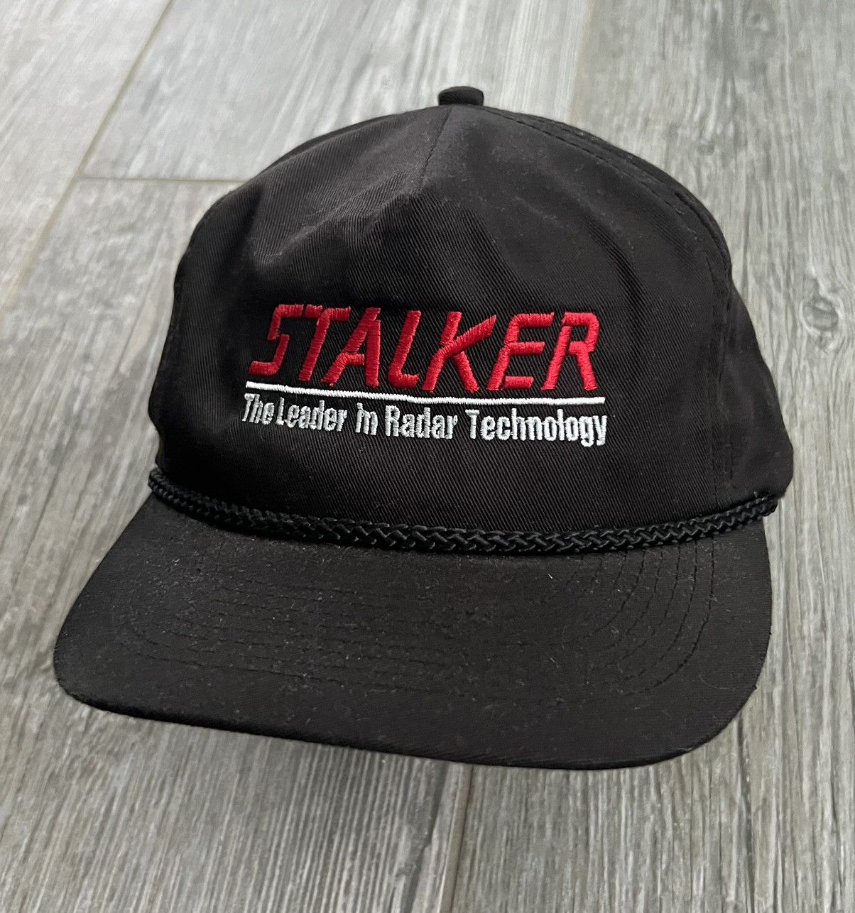 1992 Stalker Radar Technology Vintage Black Embroidered Hat