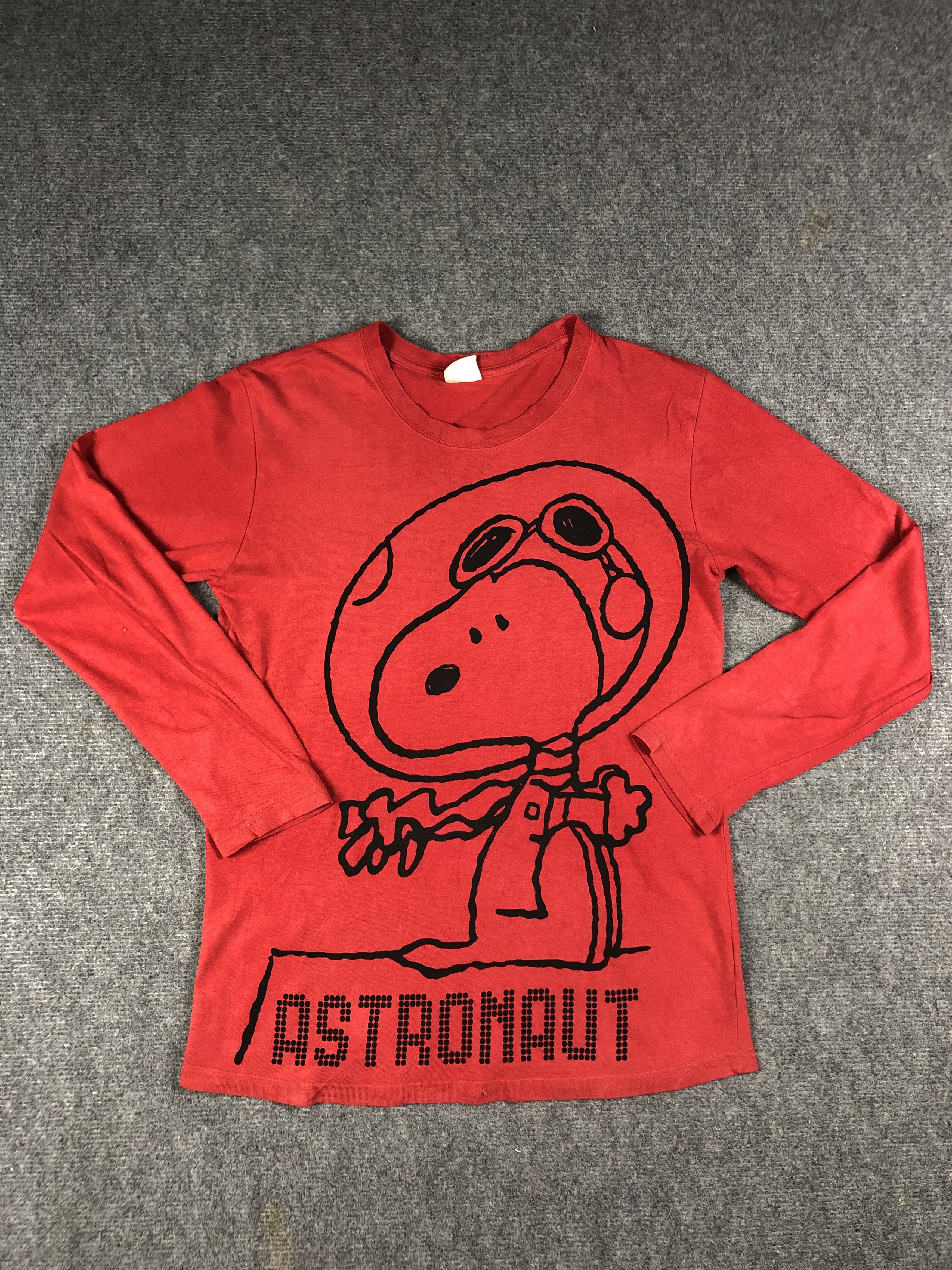 Peanuts Snoopy Astronaut Long Sleeve Tshirt Size US M / EU 48-50 / 2 - 1 Thumbnail