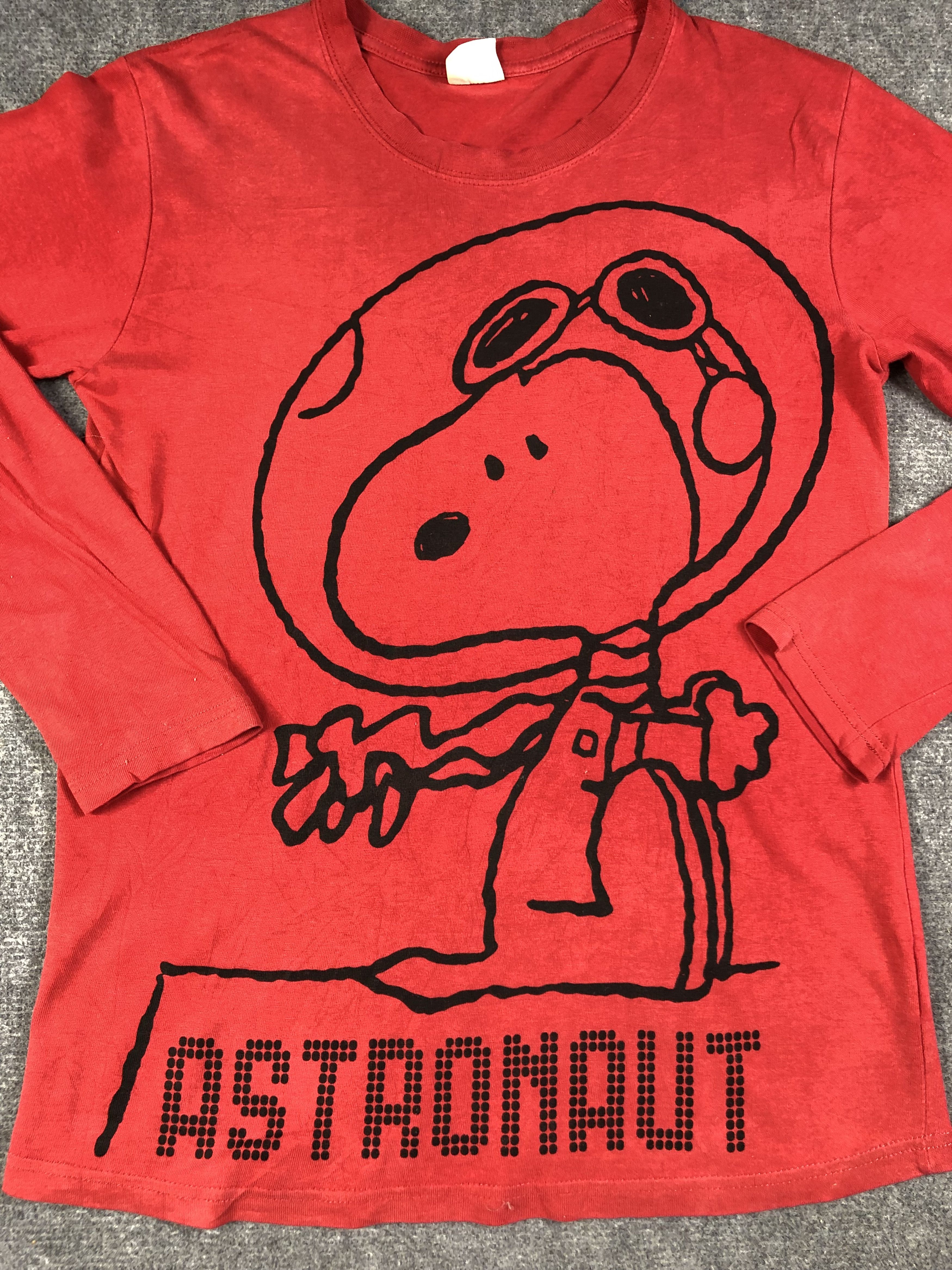 Peanuts Snoopy Astronaut Long Sleeve Tshirt Size US M / EU 48-50 / 2 - 2 Thumbnail