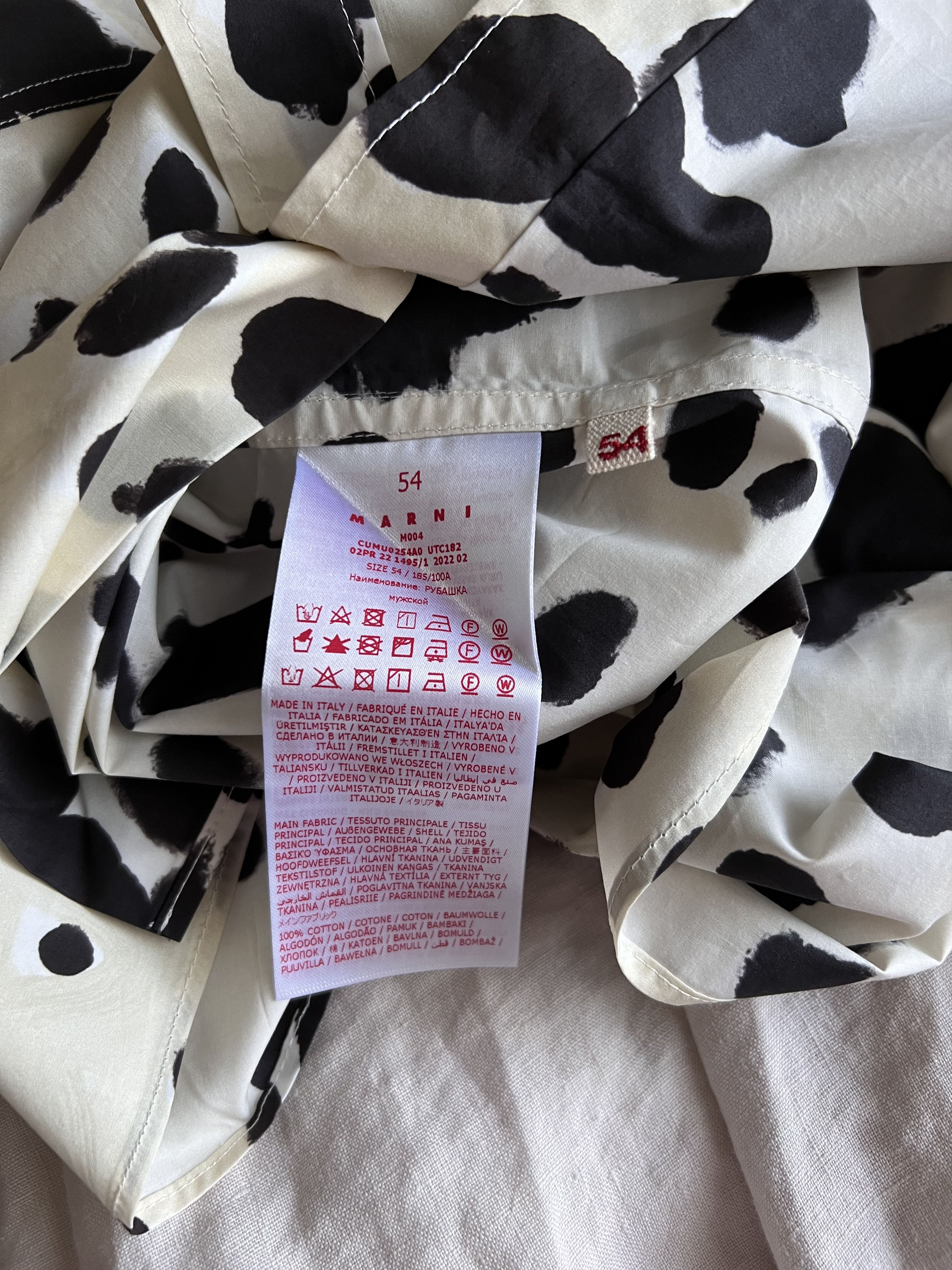 Marni Marni Pop Dots Poplin Button Down Shirt Size US L / EU 52-54 / 3 - 8 Thumbnail