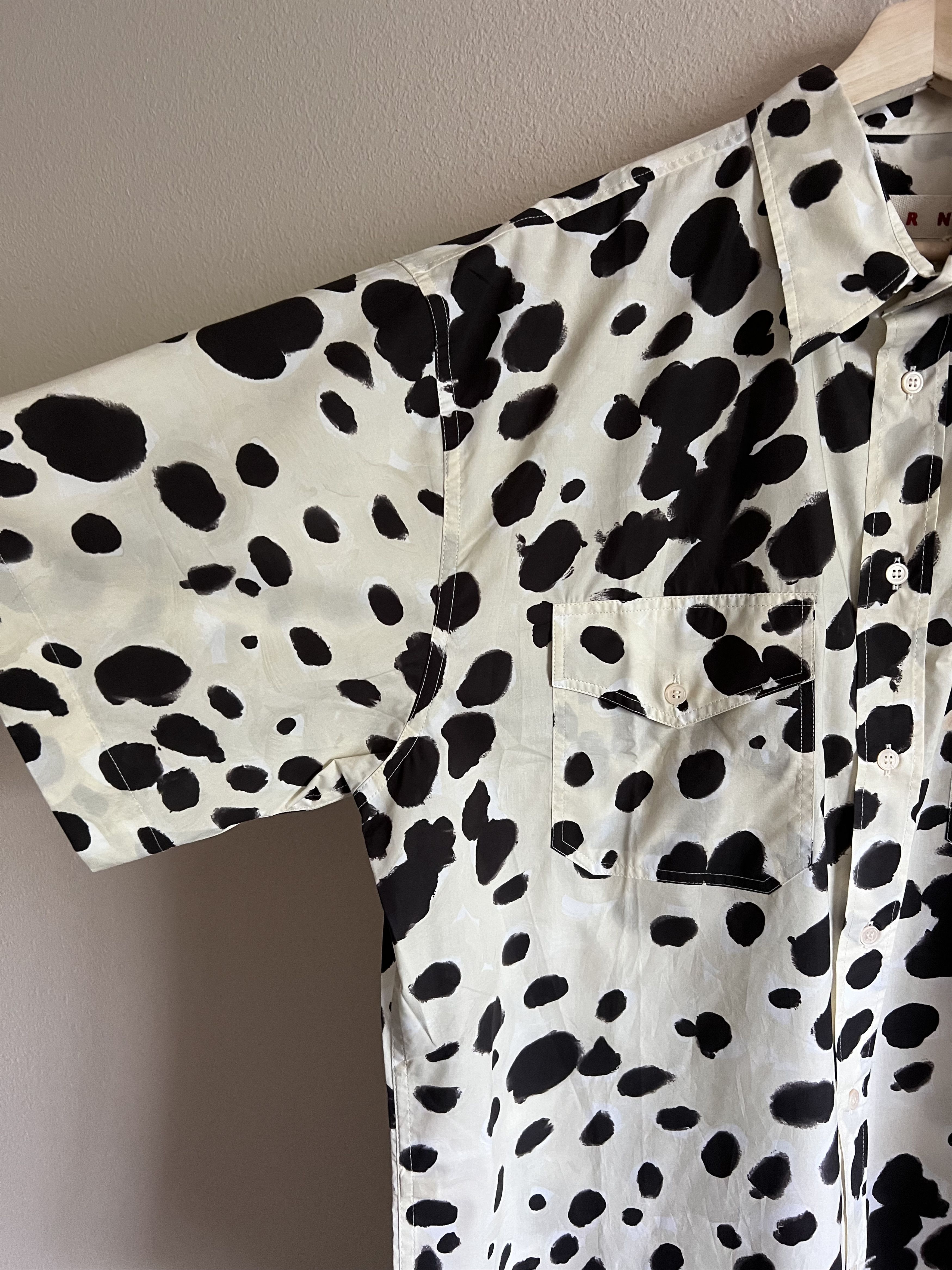 Marni Marni Pop Dots Poplin Button Down Shirt Size US L / EU 52-54 / 3 - 4 Thumbnail