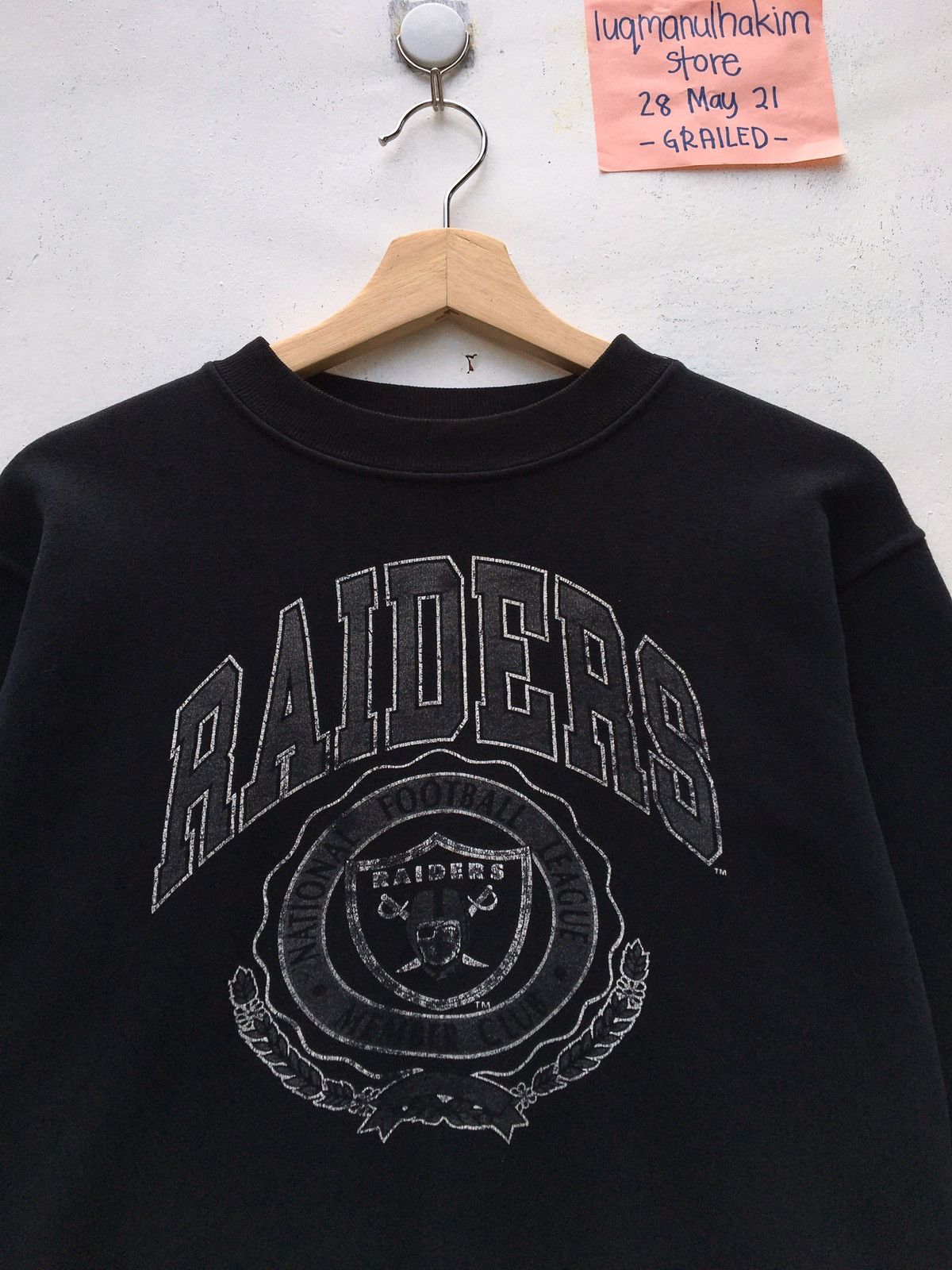 NFL Vintage NFL Oakland Raiders Big Logo Member Sweatshirt Size US S / EU 44-46 / 1 - 5 Thumbnail