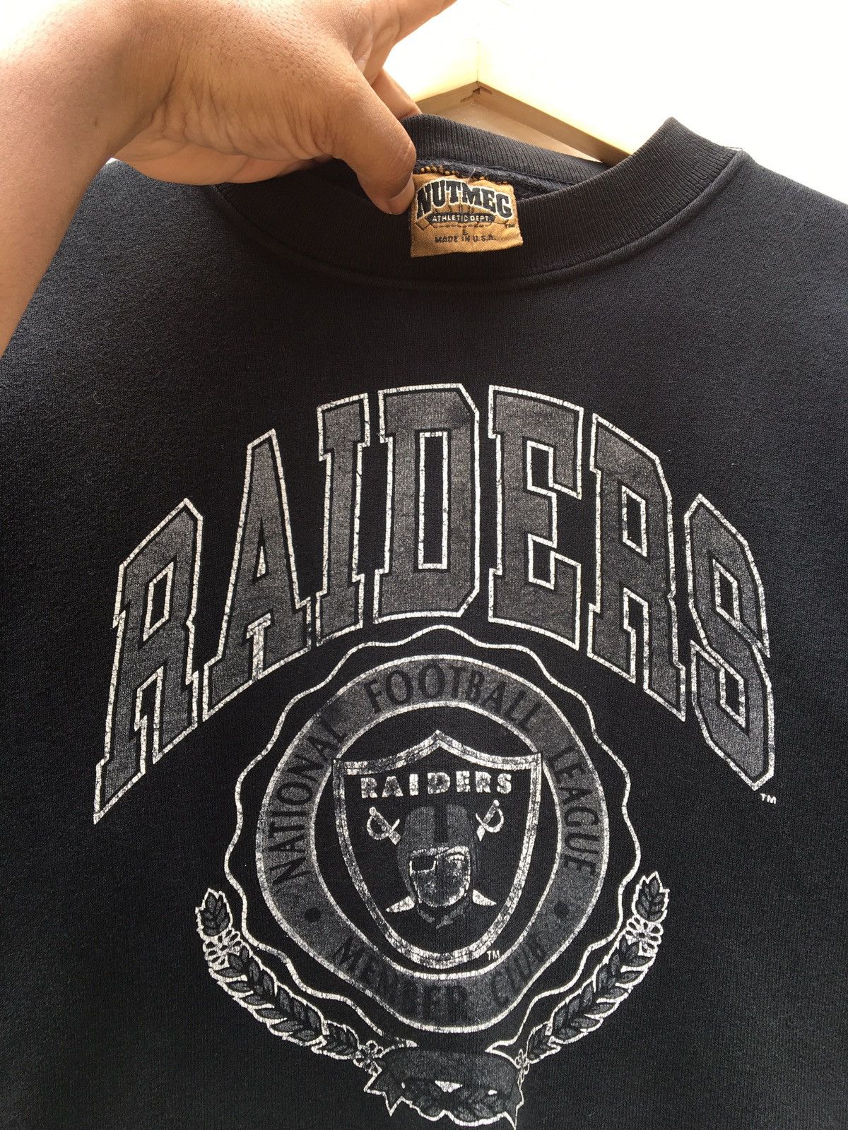 NFL Vintage NFL Oakland Raiders Big Logo Member Sweatshirt Size US S / EU 44-46 / 1 - 7 Thumbnail