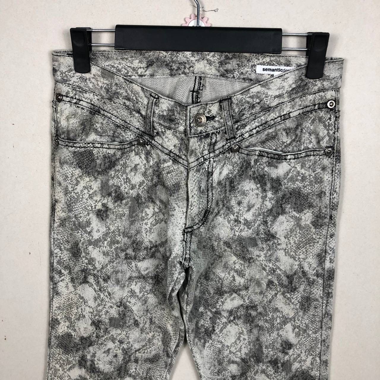 semanticdesign Semantic Design Japan Archive Snake Black White Jeans Size US 29 - 3 Thumbnail