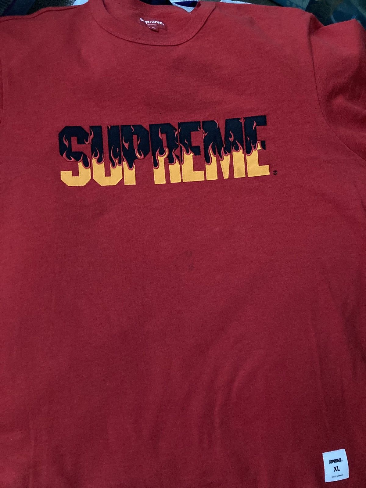 Supreme Supreme Flame S/S top Size US XL / EU 56 / 4 - 5 Thumbnail
