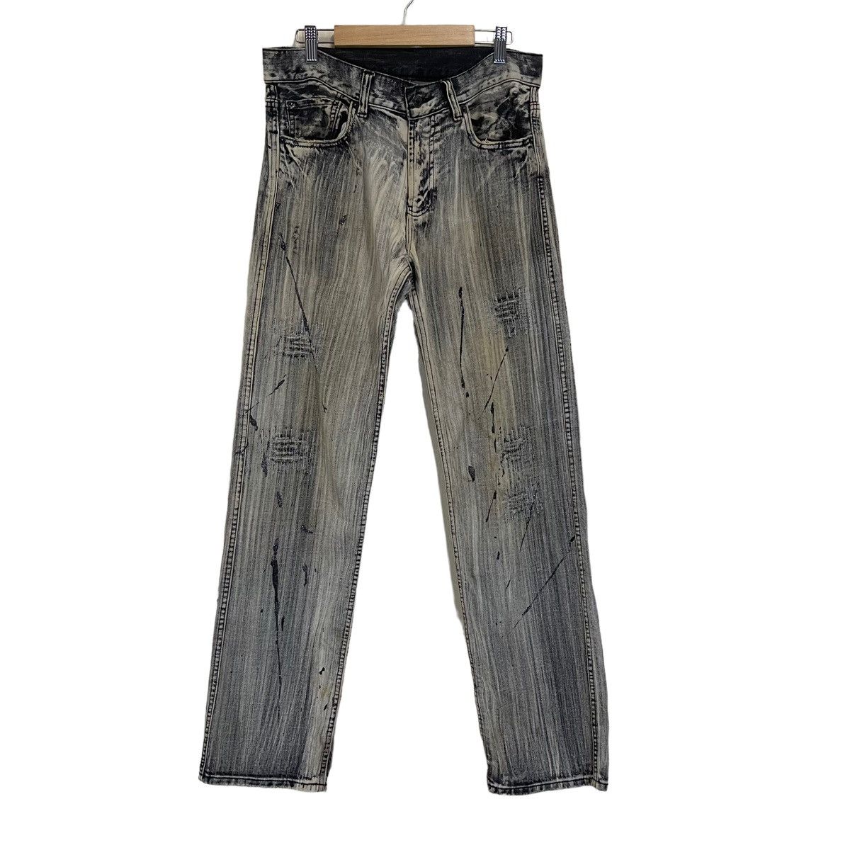 Japanese Brand Japanase Unbrand Denim Flare Jeans 30 Size 30" / US 8 / IT 44 - 1 Thumbnail