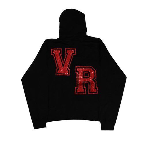 REVENGE Diamond Black Hoodie Rhinestone Hoodie