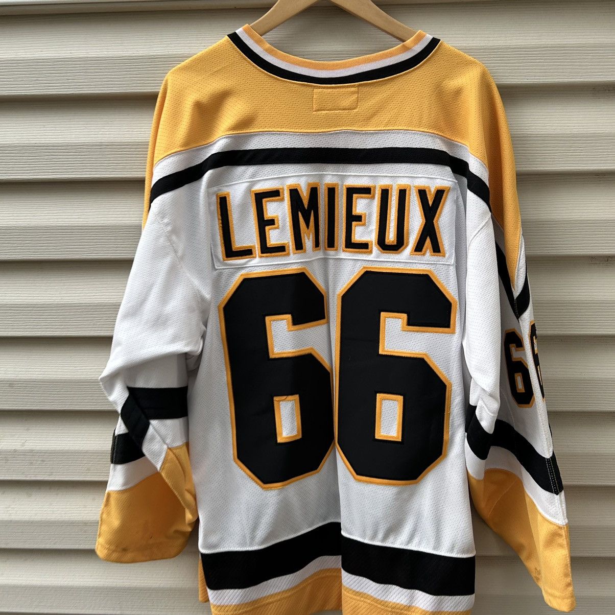 NHL × Starter × Vintage 90s starter Mario Lemieux Pittsburgh Penguins jersey Size US XL / EU 56 / 4 - 7 Thumbnail