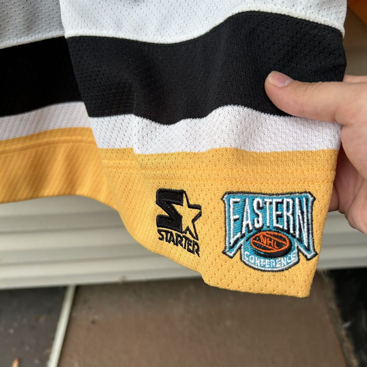 NHL × Starter × Vintage 90s starter Mario Lemieux Pittsburgh Penguins jersey Size US XL / EU 56 / 4 - 8 Thumbnail