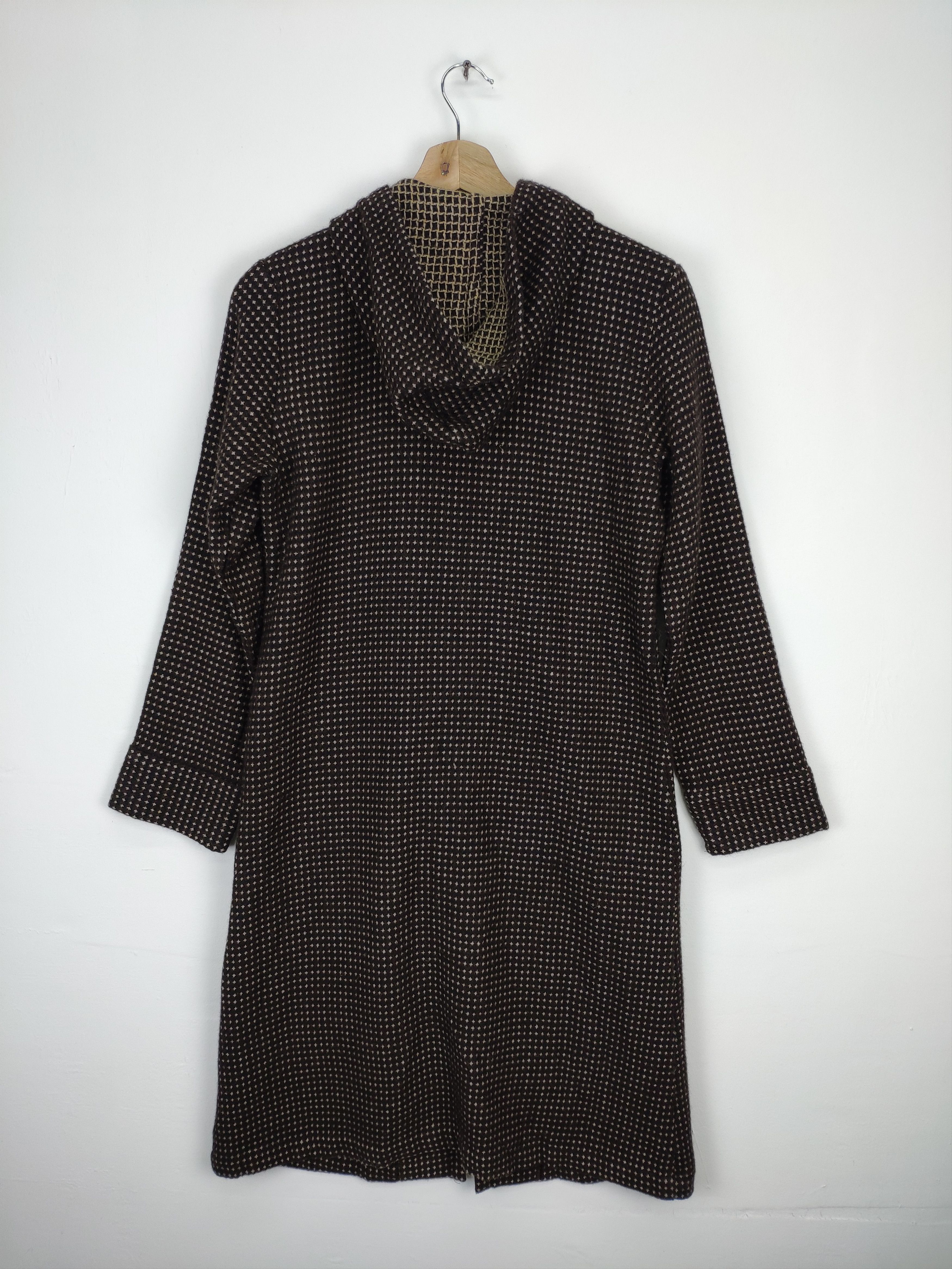 Designer × Japanese Brand Vintage Japanese Brand Wool Hooded Jacket Size S / US 4 / IT 40 - 17 Thumbnail