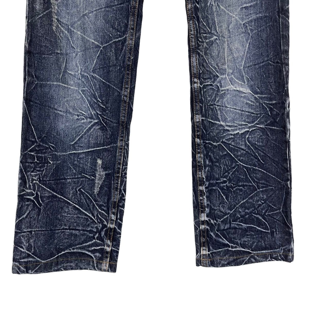 Hysteric Glamour × Japanese Brand 🔥DOPE🔥Real Double Waist! Nylaus Clothing Distressed Denim Size US 29 - 6 Thumbnail