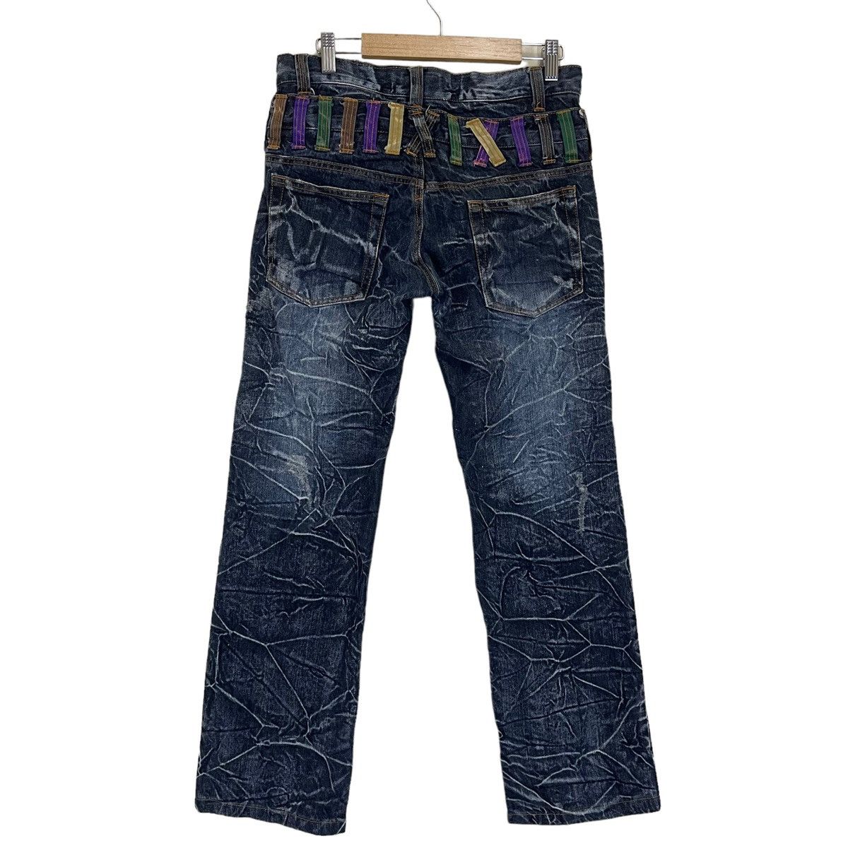 Hysteric Glamour × Japanese Brand 🔥DOPE🔥Real Double Waist! Nylaus Clothing Distressed Denim Size US 29 - 7 Thumbnail