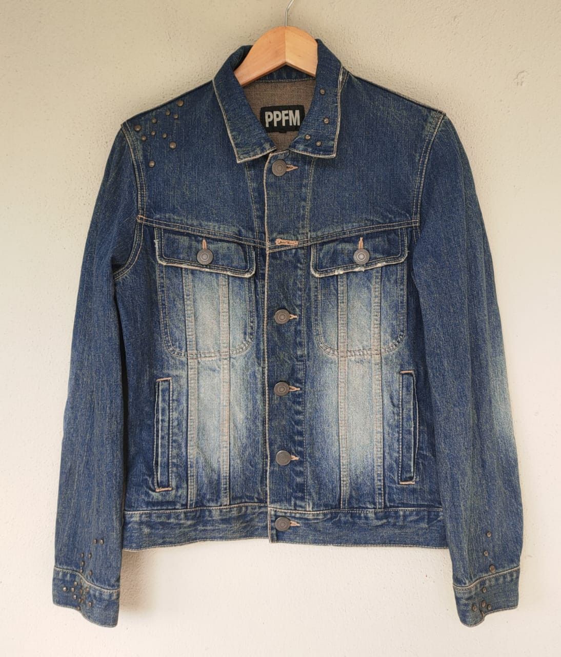 Japanese Brand PPFM Denim Jacket Size US S / EU 44-46 / 1 - 1 Thumbnail