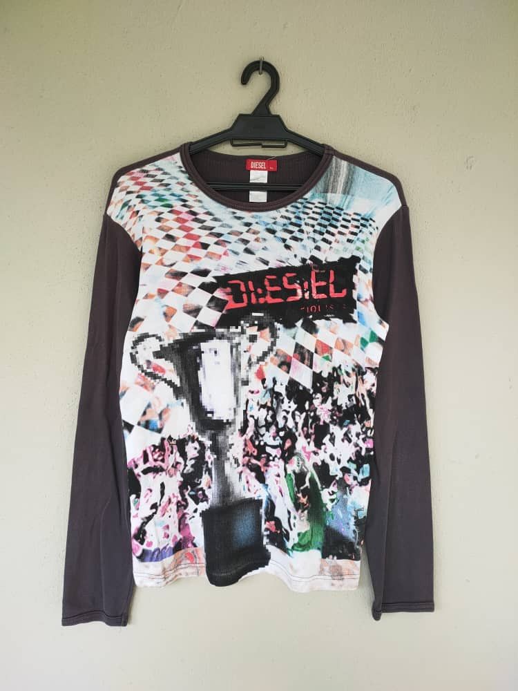 image of Diesel Long Sleeve T in Black, Women's (Size Small)