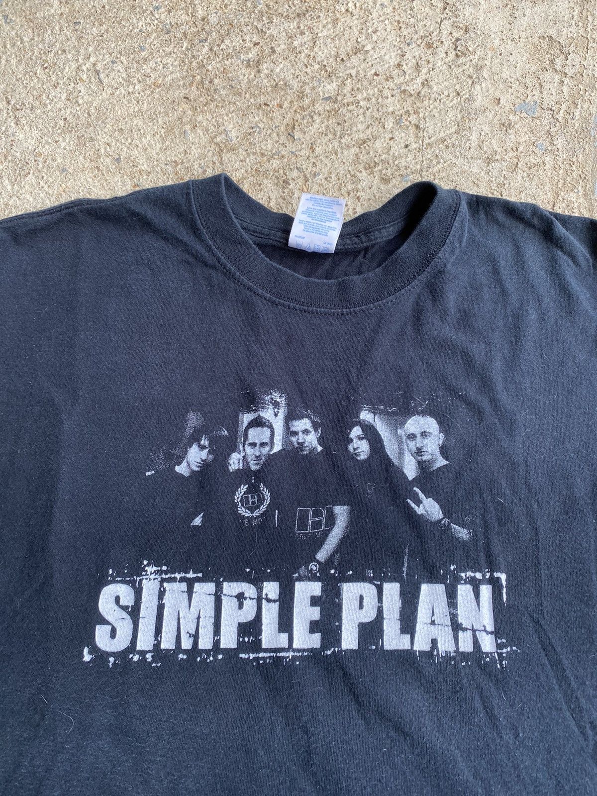Band Tees × Vintage Vintage Y2K Simple Plan Faded Band Tee Shirt Size US L / EU 52-54 / 3 - 2 Thumbnail