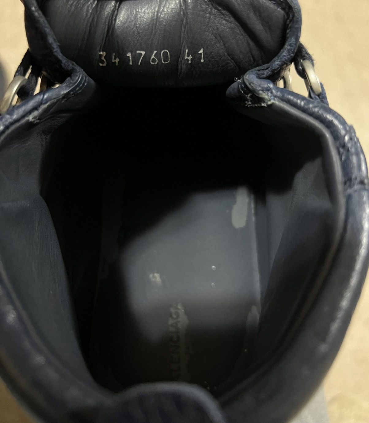 Balenciaga Balenciaga Arena designer sneakers navy blue black Size US 9 / EU 42 - 12 Thumbnail