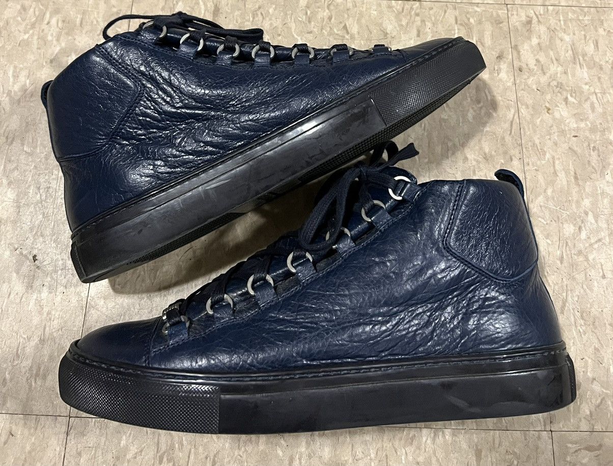 Balenciaga Balenciaga Arena designer sneakers navy blue black Size US 9 / EU 42 - 1 Thumbnail