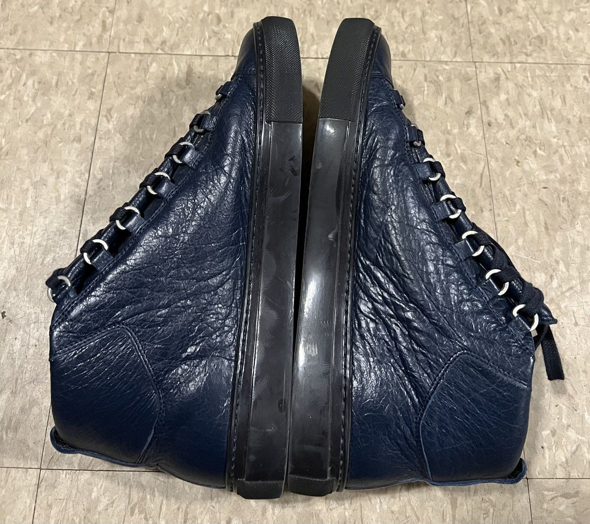 Balenciaga Balenciaga Arena designer sneakers navy blue black Size US 9 / EU 42 - 8 Thumbnail