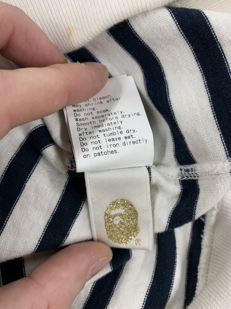 Bape Bape Naval Striped Hooded Sweatshirt Size US M / EU 48-50 / 2 - 7 Thumbnail