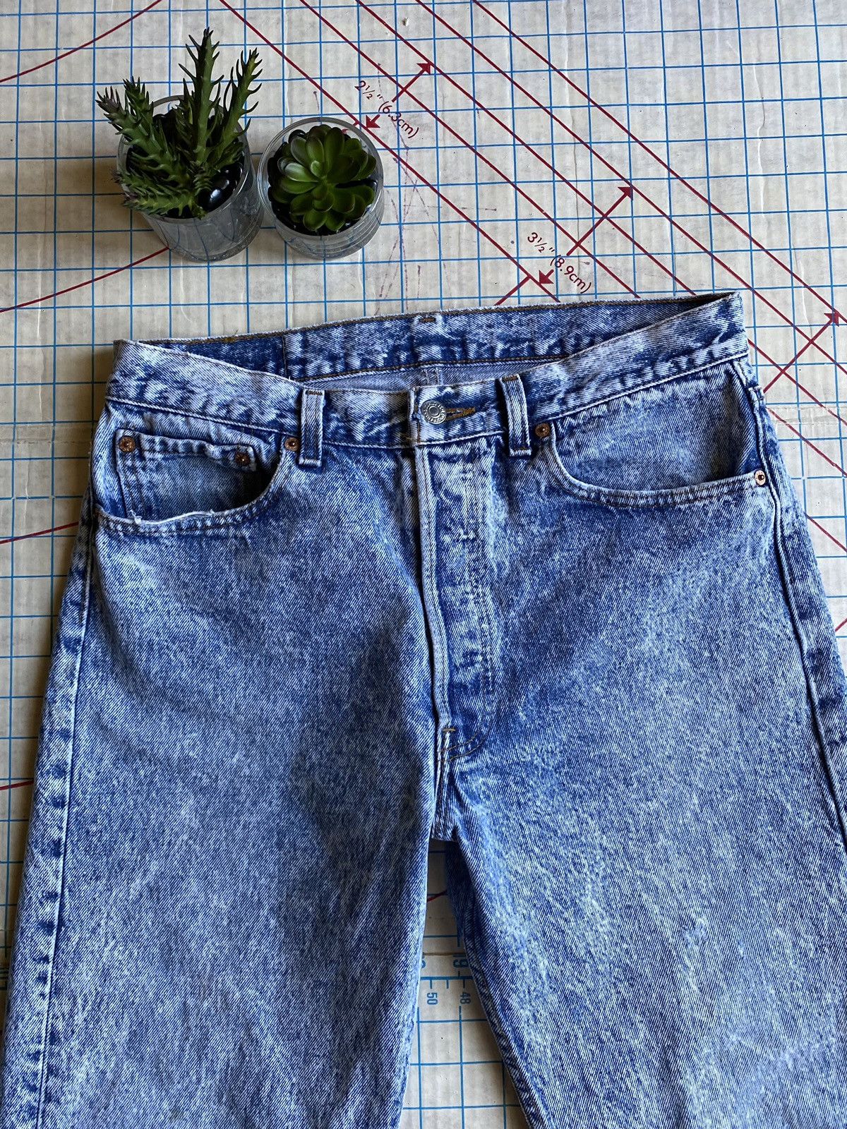 Levi's × Levi's Vintage Clothing × Vintage Vintage Levi’s 501 Acid Washed Denim Made in USA Fits 32x30 Size US 32 / EU 48 - 9 Thumbnail