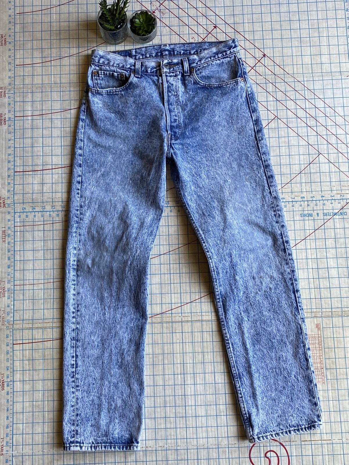 Levi's × Levi's Vintage Clothing × Vintage Vintage Levi’s 501 Acid Washed Denim Made in USA Fits 32x30 Size US 32 / EU 48 - 1 Thumbnail
