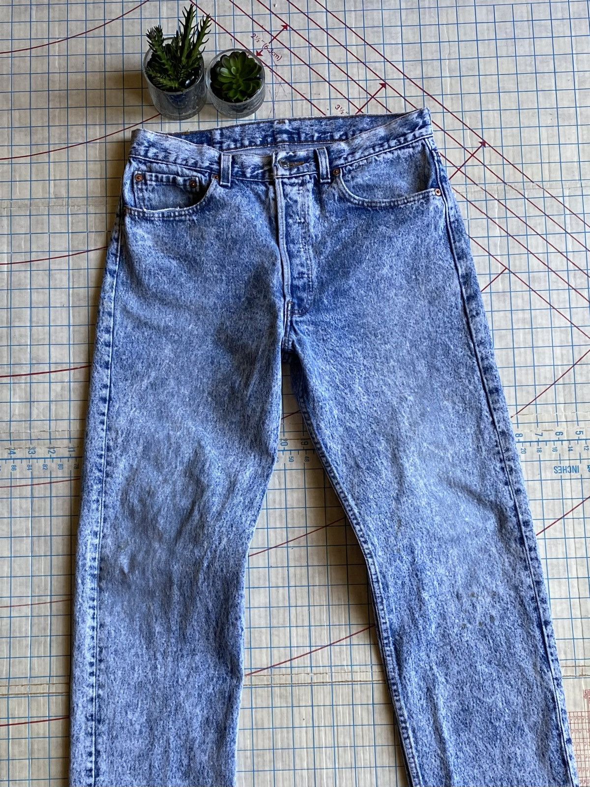 Levi's × Levi's Vintage Clothing × Vintage Vintage Levi’s 501 Acid Washed Denim Made in USA Fits 32x30 Size US 32 / EU 48 - 2 Thumbnail