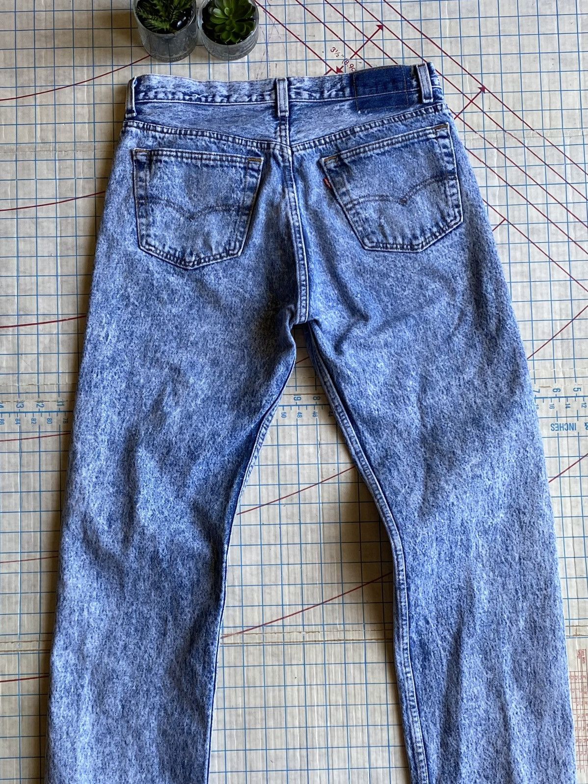 Levi's × Levi's Vintage Clothing × Vintage Vintage Levi’s 501 Acid Washed Denim Made in USA Fits 32x30 Size US 32 / EU 48 - 15 Thumbnail