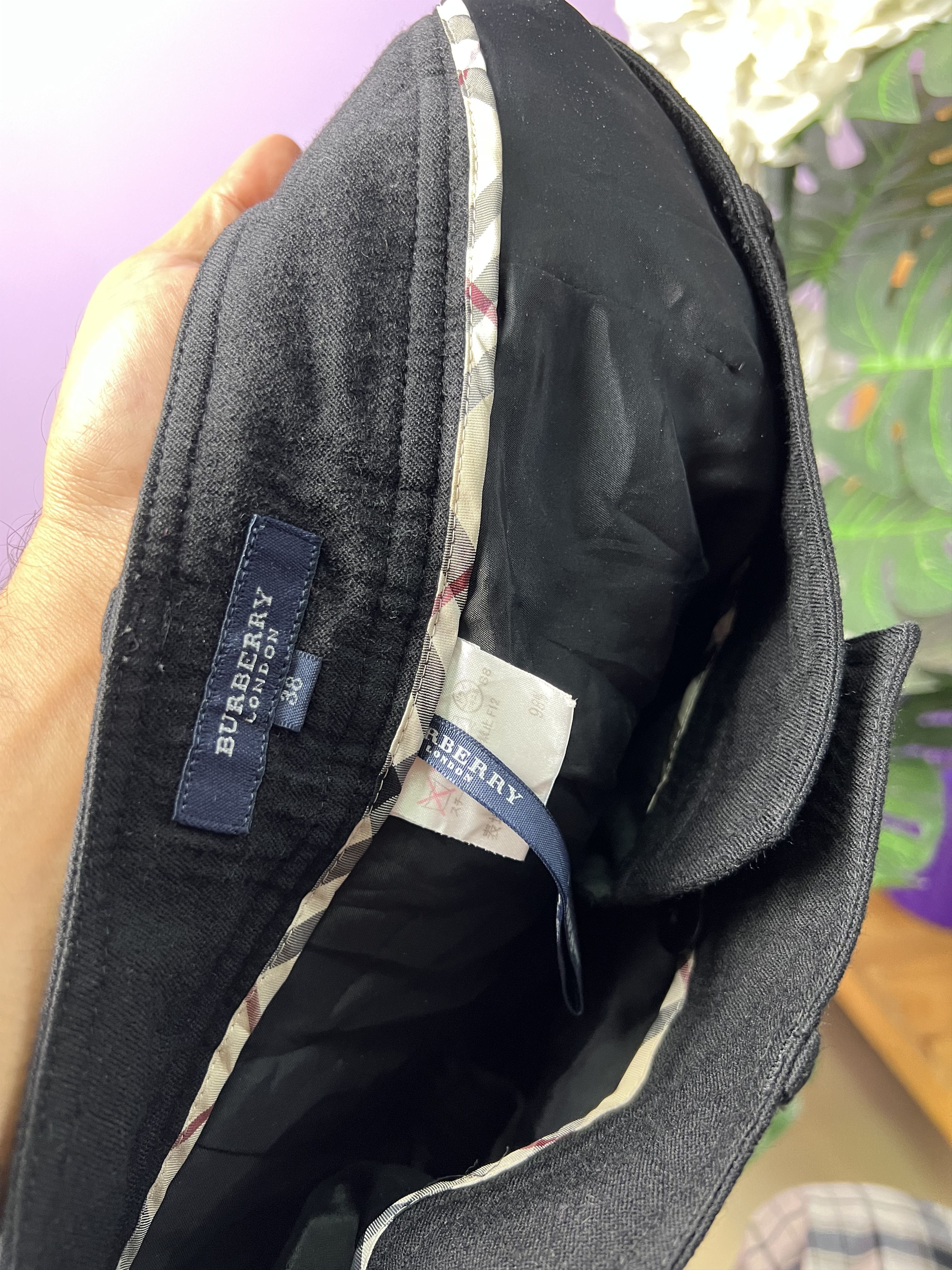 Burberry 🔥Black Burberry London Double Layer Pants Size 29" - 15 Thumbnail