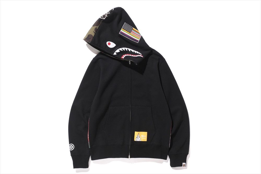 Bape Bape x Futura Shark Full Zip Hoodie Size US XL / EU 56 / 4 - 3 Thumbnail
